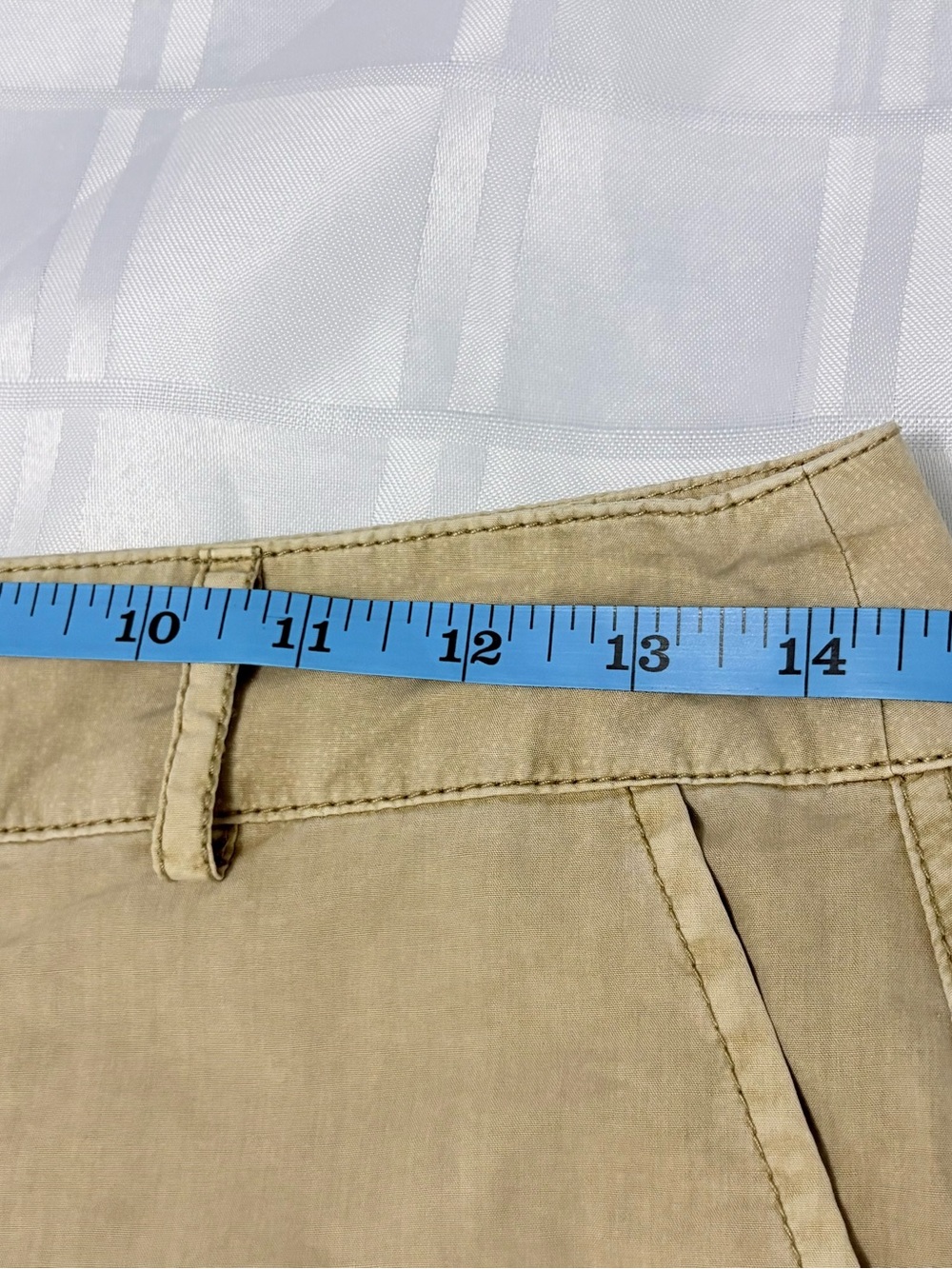 Calvin Klein Relaxed Fit Utility Canvas Cargo Pants Sz 4 100% Cotton in Tan - Picture 9 of 11